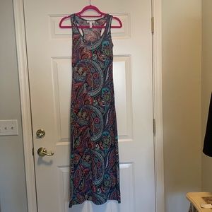 Paisley maxi dress
